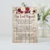 カード素朴の赤ちゃんシャワーの代わりに本を持って来る 招待状 (スタンド正面)