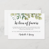 カード素朴エレガントの代わりに緑の緑 ノートカード (正面/裏面)