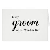 カード結婚のグルーミングへの愛のメッセージ (正面横)