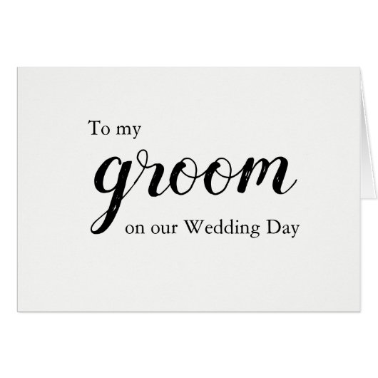 カード結婚のグルーミングへの愛のメッセージ (正面横)