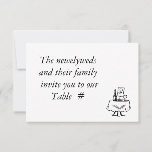 カード結婚式を護送する 招待状 (裏面)