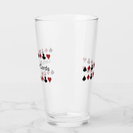 "カード記号を遊ぶことのカード"を遊ぼう タンブラーグラス (左)