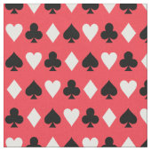 カード記号パターンを遊ぶカジノのトランプのポーカー ファブリック (クローズアップ)