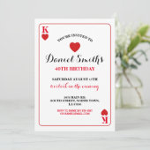 カード誕生日エ遊ースベガス招待状ハート 招待状 (スタンド正面)