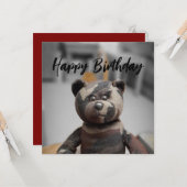 カード誕生日ベア カード (正面/裏面インサイチュ)