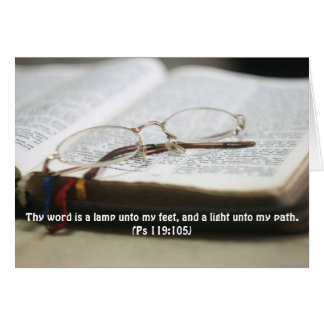 カード賛美歌の119:105 Thy単語はランプです