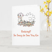 カード退職行くのを見ることそう残念 カード (黄色い花)