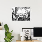 カード遊の人々 ポスター (ホームオフィス)