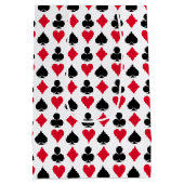 カード遊の記号パターン ミディアムペーパーバッグ (裏面)