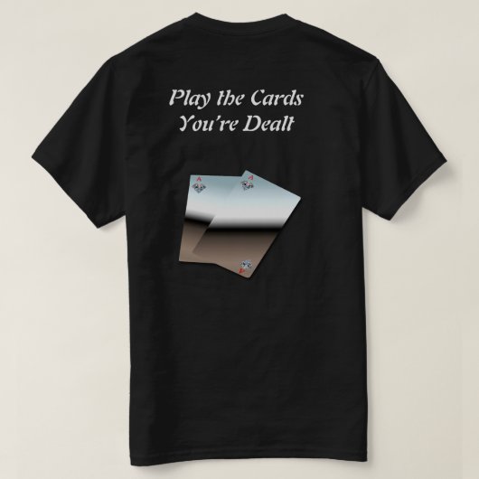 カード遊はあなたはTシャツを配った Tシャツ (デザイン裏面)