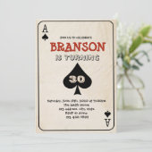 カード遊パーティの招待状 招待状 (スタンド正面)