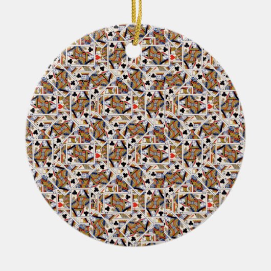 カード陶磁器のオーナメントを遊ぶこと セラミックオーナメント (正面)