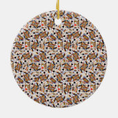 カード陶磁器のオーナメントを遊ぶこと セラミックオーナメント (裏面)