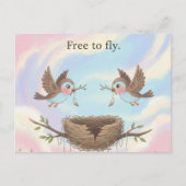 カード離婚を無料で行う ポストカード (正面)