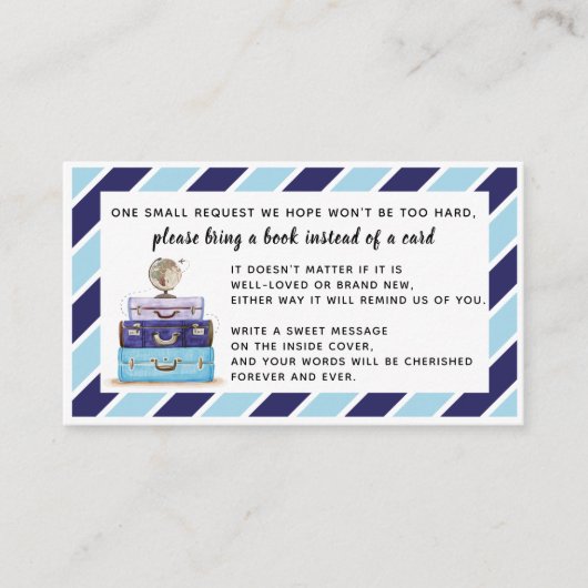 カード青い挿入物の代りの本 エンクロージャーカード (正面)