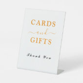 カード魅力的とギフト 台座サイン (正面)