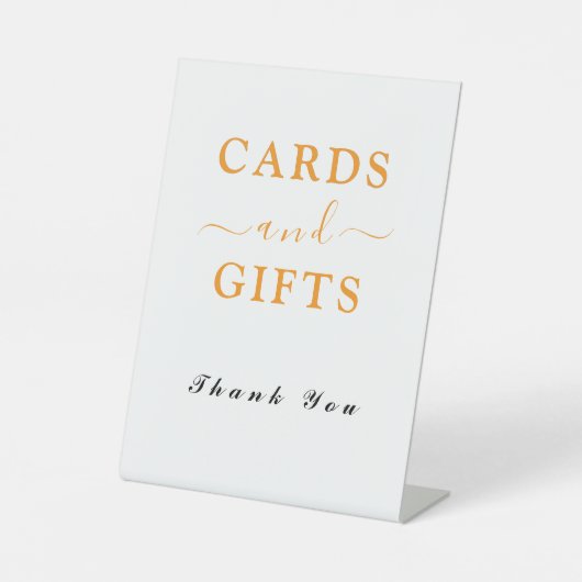 カード魅力的とギフト 台座サイン (正面)