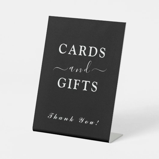 カード魅力的とギフト 台座サイン (正面)