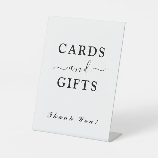 カード魅力的とギフト 台座サイン (正面)