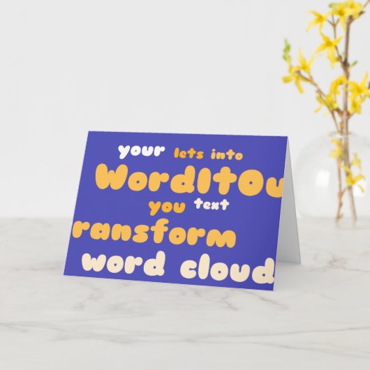 カード (黄色い花)