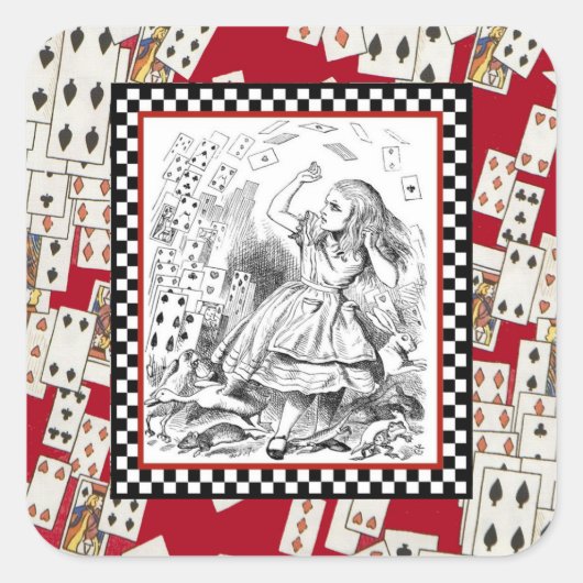 カード1ステッカーの攻撃 スクエアシール (正面)