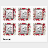 カード1ステッカーの攻撃 スクエアシール (シート)