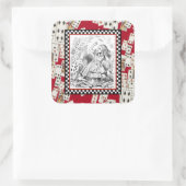 カード1ステッカーの攻撃 スクエアシール (バッグ)