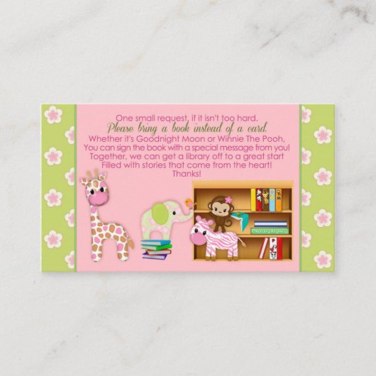 カード100pkの代わりにジャングルのジル本の要求 エンクロージャーカード (正面)