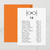 カード13オタク系の眼鏡座席表はがきv1 ポストカード (正面/裏面)