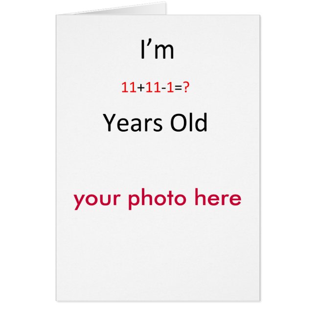 カード21歳の (正面)