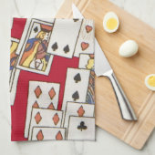 カード4の攻撃 キッチンタオル (四つ折り)