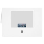 カード5x7白と赤と黒のハート (裏面横)