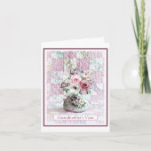 カード;『おばあ考えるさんの花瓶の曲がり』 カード (正面)