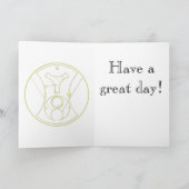 カード: こんにちは、キャンディ! ピンク及びラベンダーのハート シーズンカード (内部)