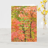 カード、「のターン離れを見て」秋の色 カード (黄色い花)