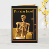 カード- ¡のFelizのdía de Brujas! カード (黄色い花)