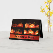 カード- ¡のFelizのdía de las Brujas! カード (黄色い花)