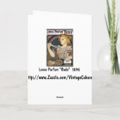 カード: アルフォンス島のミュシャの槍Parfum "Rodo " シーズンカード (裏面)