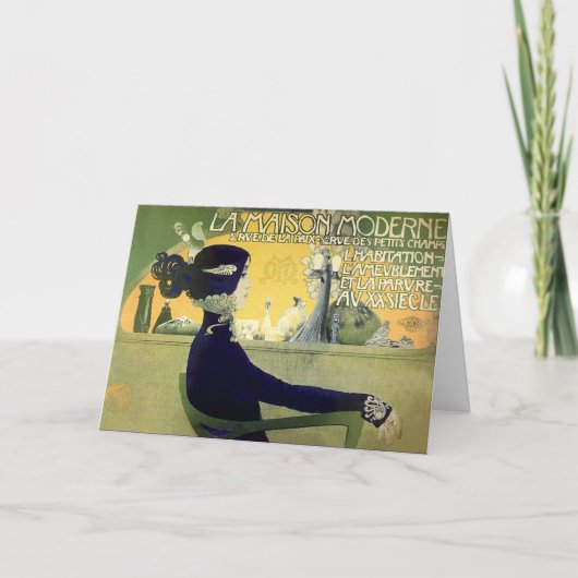 カード:  アールヌーボー-アンリーPrivat-Livemont シーズンカード (正面)