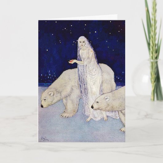 カード：エドモンド・ダラックによる雪の少女 カード (正面)