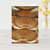 カード「カニ#1」 カード (黄色い花)