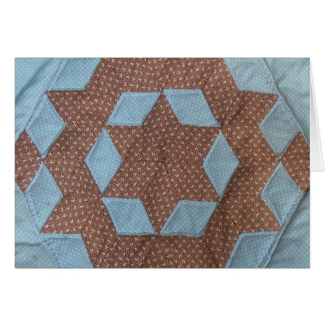 カード – キルトパターン – 城 (正面横)