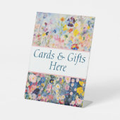 カード＆ギフトはこちら 結婚式のギフトテーブルサイン 台座サイン (正面)