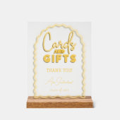 カード&ギフトウェーブイエローネオン卒業パーティー アクリルサイン (正面)