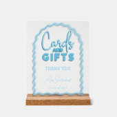 カード&ギフトウェーブブルーネオン卒業パーティー アクリルサイン (正面)