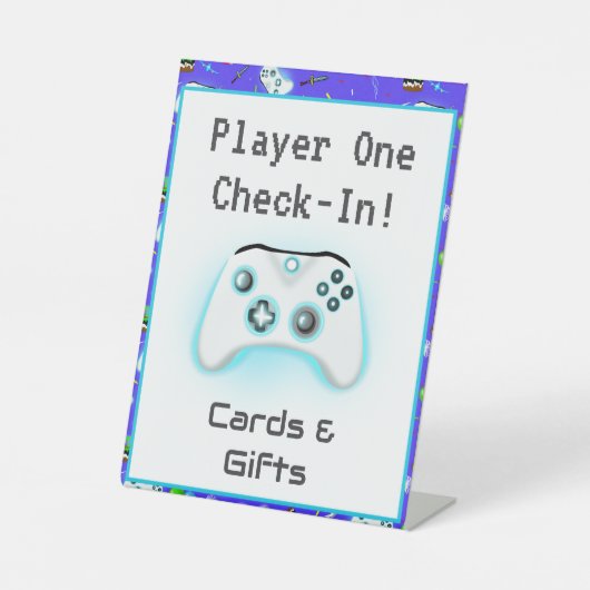 カード&ギフトエピックゲーマー誕生日クリティカルヒット！ 台座サイン (正面)