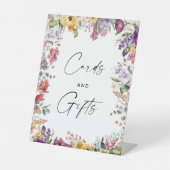 カード&ギフトサインガーデンフラワーズブライダルシャワー 台座サイン (正面)