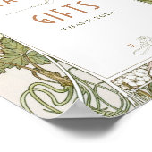 カード&ギフトサイングリーンヴィンテージアールヌーボーミュシャ ポスター (角)