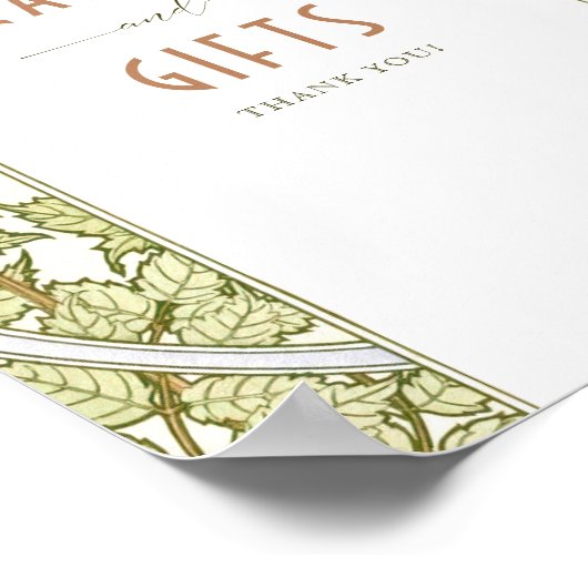 カード&ギフトサインヴィンテージアールヌーボーバイミュシャ ポスター (角)