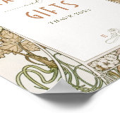 カード&ギフトサインヴィンテージアールヌーボーバイミュシャ ポスター (角)